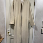 H&M pitkä kermanvaalea vuorillinen takki, oversize S - pikkukuva 1