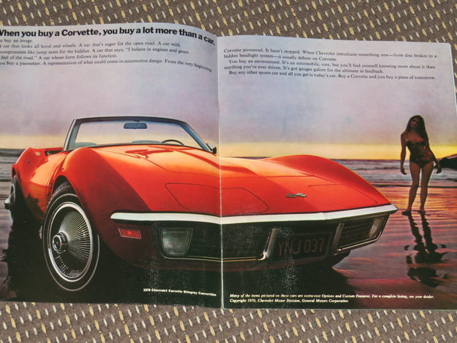 1970 Chevrolet Corvette Sting Ray esite - KUIN UUSI - 12 siv