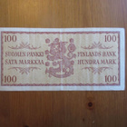 100 markkaa 1957 (sarjan:o H3504146) - pikkukuva 2