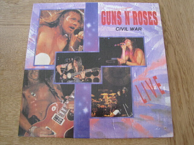 Guns n'roses Civil war live lp 1991 liite etelä-korea cut-ou