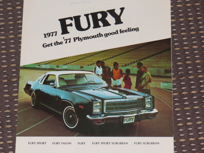 1977 Plymouth Fury esite - KUIN UUSI