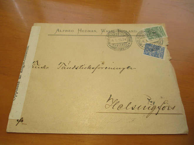 1915 Vaasa Alfred Hedman sens liikekuori