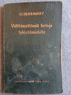 Välttämättömiä tietoja tykistömiehille. Vuodelta 1919
