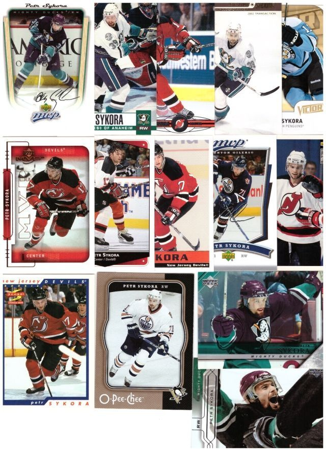 14 x PETR SYKORA Devls, Ducks, Oilers