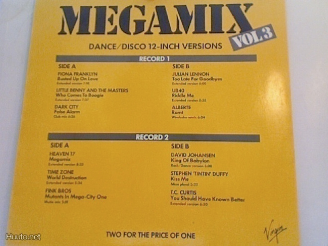 MEGAMIX VOL 3 :: 12-INCH VERSIONS :: VINYYLI   2 x LP