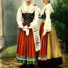 Provinse of Öland Sweden, kansallispukuiset naiset - pikkukuva 1
