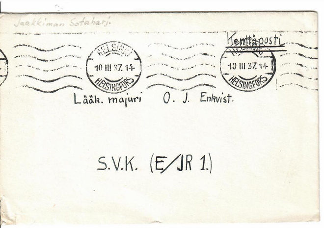 LUOVUTETTU ALUE JAAKKIMAN SOTAHARJOITUS -37 MAJURILLE...