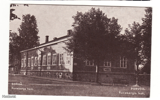 Postikortti, PORVOO, J L Runebergin koti