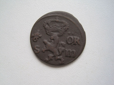 RUOTSI 1/6 ÖRE 1671. 46