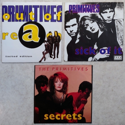 3 PRIMITIVES 7” singleä 1988 – 1989 + kuvakannet