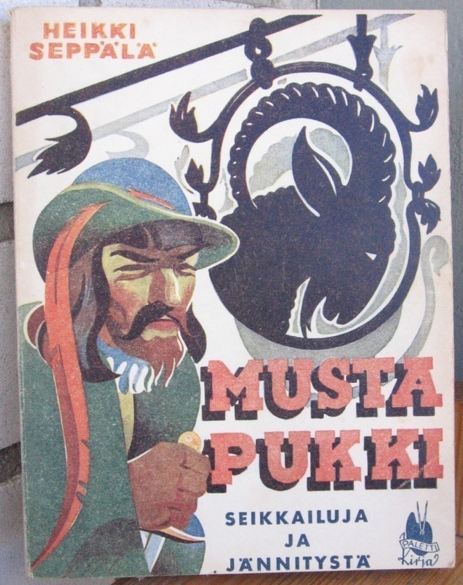 Heikki Seppälä: Musta pukki, Lehtipaino 1944. 142 s.