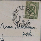 Postivaunun 6 leima (yöjuna) pääsiäiskortilla 1928 - pikkukuva 2