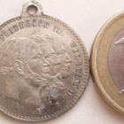 VANHA Mitali Saksan Keisarit Wilhelm-1+2 Friedrich-3 1800-l - pikkukuva 1