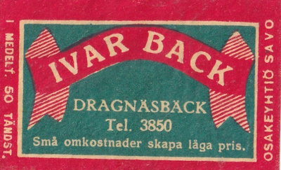 Dragnäsbäck, Ivar Back  b491