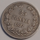 Nikolai II, Hopea 25 penniä vuodelta 1897 - pikkukuva 1