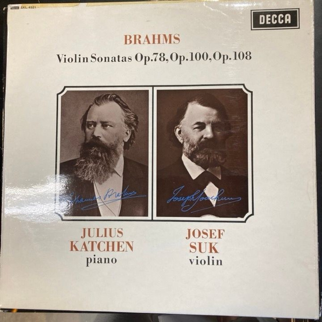 Julius Katchen & Josef Suk - Brahms: Violin (UK/1967) LP