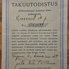 Polkupyörän Takuutodistus Viipuri 1939. - pikkukuva 2