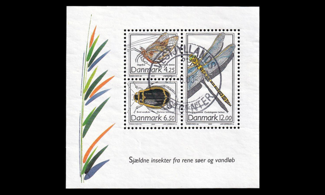 Tanska 1338-40BL21 o Harvinaisia hyönteisiä (2003)