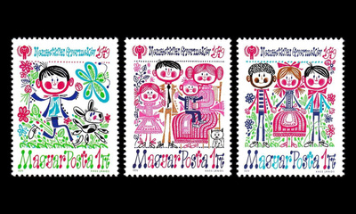 Unkari 3335-7 ** Kansainvälinen lasten vuosi (1979)