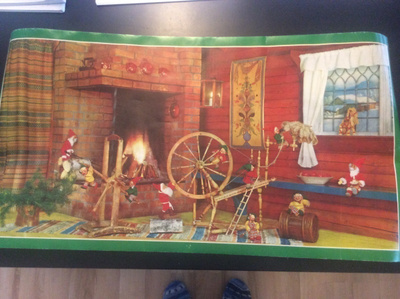 Ihana paperinen joulutaulu, vintage