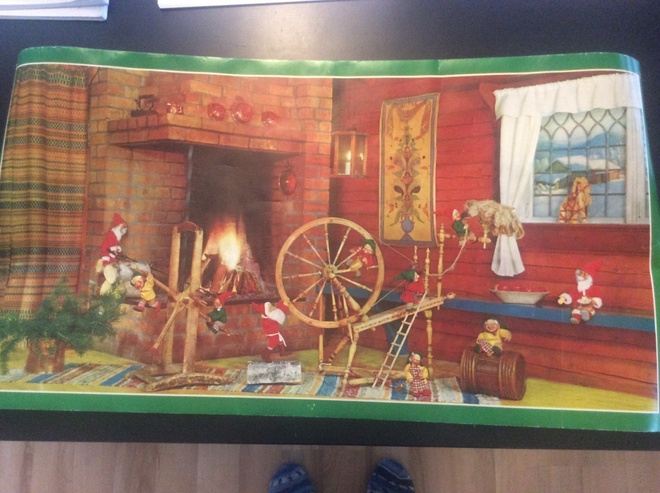 Ihana paperinen joulutaulu, vintage