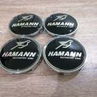BMW vannekeskiöt – Hamann Musta-valko – 68mm (4kpl sarja) - pikkukuva 2