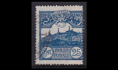 San Marino 38 o Monte Titano 25 C (1903)