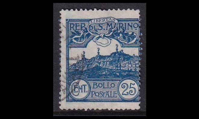 San Marino 38 o Monte Titano 25 C (1903)