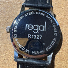 Regal R1327 musta rannekello nahkaisella remmillä - pikkukuva 5