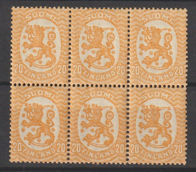 1924 20p ruskea Saarisen mallin merkkikuusilo**