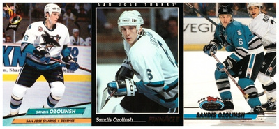 3 x Leg. SANDIS OZOLINSH Sharks, Rc ym. Kortteja