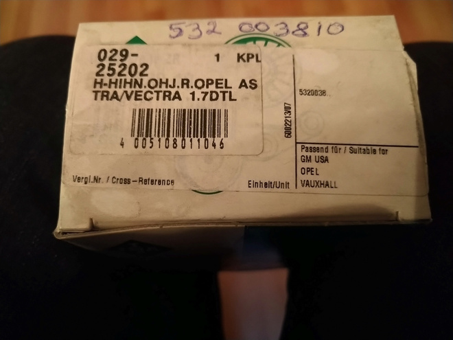 OPEL Astra Vectra Kadett hammashihna ohjainrullaINA532003810