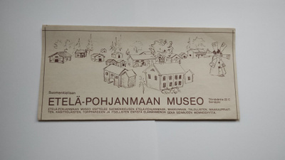 Etelä-pohjanmaan museo - esite 1980-luku