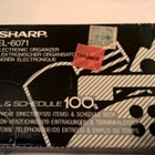 Sharp EL-6071 retro laskin / puhelinmuistio / aikataulu - pikkukuva 4