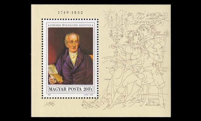 Unkari 3595BL161 ** Runoilija Johann Wolfgang von Goethe (19