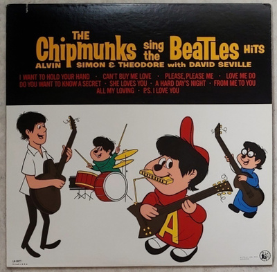 THE CHIPMUNKS Sing THE BEATLES Hits – US CO LP 1964/1982