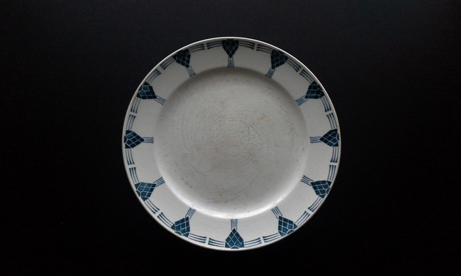 Arabia Arne lautanen 1911-20 rotanhäntäleima 21cm fajanssi
