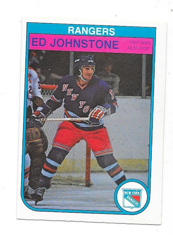 1982-83 OPC #226 Ed Johnstone New York Rangers