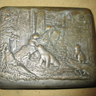 CCCP (Ukraina): vintage metallinen savukerasia - metsäaihe - pikkukuva 1