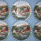 3x muki alunen pullalautanen Country life PTS International - pikkukuva 3