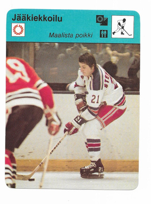 Concert Hall 1979 Maalista poikki Pete Stemkowski Jääkiekko