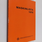 Maskinlista 1976 - pikkukuva 1