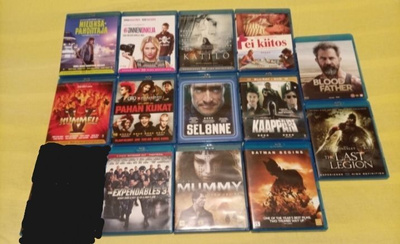 Paketti blu-ray elokuvia
