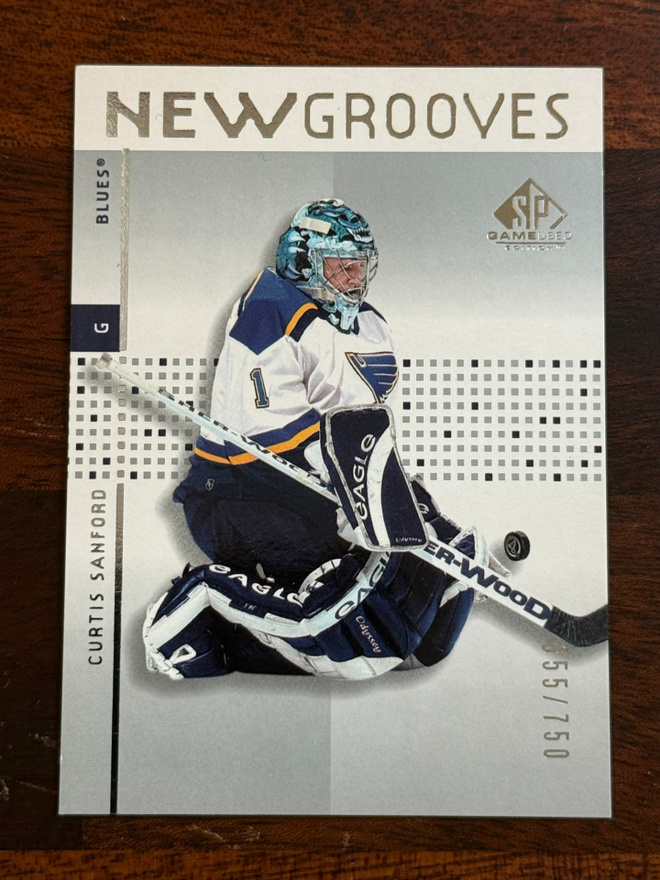 2002-03 SP Game Used #92 Curtis Sanford RC  */750
