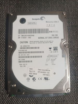 Seagate kovalevy 2.5" HDD 160GB