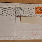 kukkia, talo, onnitteluruno, kulkenut 1931 - pikkukuva 2
