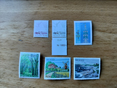 Ahvenanmaan omat postimerkit vuodelta 1985