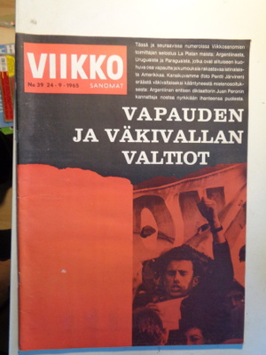 Viikkosanomat Nro 39/1965 (25.10)