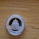 2015 Kiinan Panda 1 oz hopeakolikko - pikkukuva 2