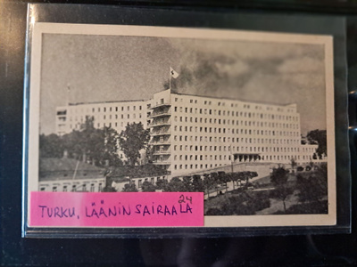 Turku, lääninsairaala,  kulkematon vanha kortti.